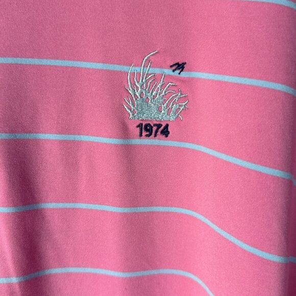 Peter Millar Summer Comfort Pink Competition Stripe Polo size XL - Picture 4 of 10